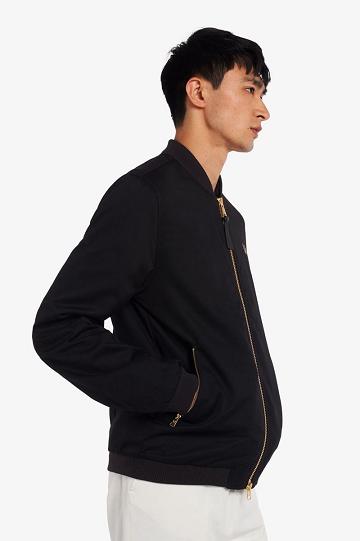 Fred Perry Twill Bomber Miesten Takki Mustat | FI 1780RVDW